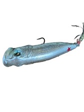 Megabass Pop X SPC Seina Silver Hard Topwater Lure Triple Hook No Box JDM