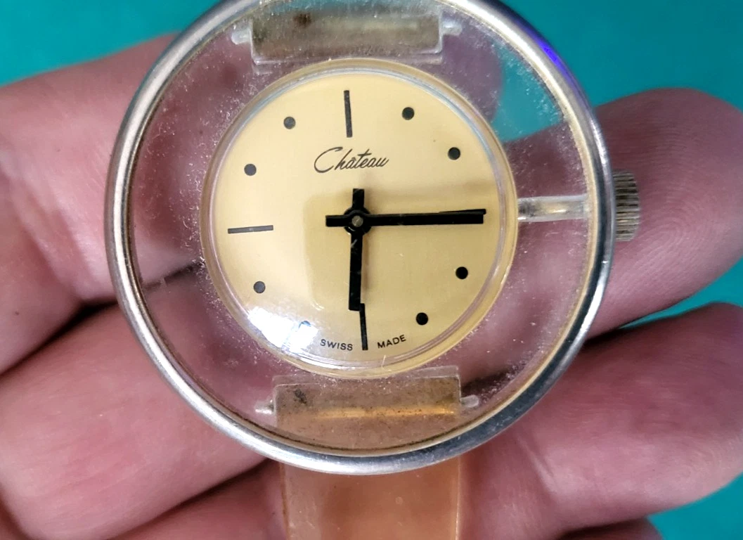 Two Vintage Womens Chateau Swiss Diver Watch Needs Untested Not Working Bands Chateau Women Wristwatches for sale | eBay main image 3