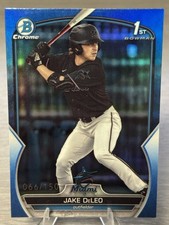 🌋Jake DeLeo 2023 Bowman Draft Chrome /150 - Miami Marlins - 1st Bowman RC!!!🌋