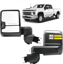 Door Towing Mirror Fit for 2019-2025 Chevy Silverado GMC Sierra 2500HD 3500HD -