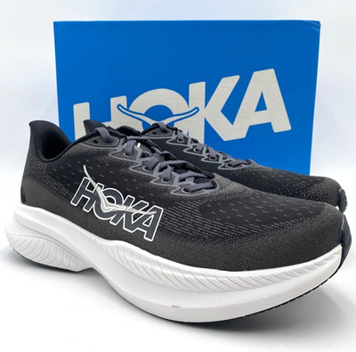HOKA MACH 6 Men's NEW Running Shoes Black/White Multiple Sizes