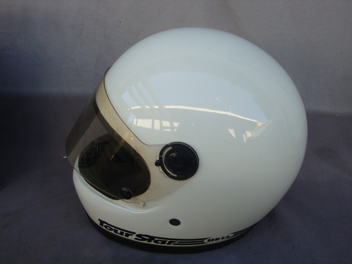 1980 BELL TOUR STAR Motorcycle Helmet Sz 7-1/4-58 White With Box
