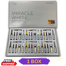 1 X 6 Sets Miracle Whlte (WHITE) Skin Whitening Beauty New Original EXP: 2027