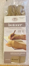1 Pair M/M  Isotoner Therapeutic Open Finger Gloves Seamless Support-Latex Free