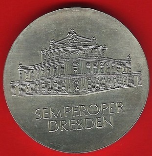 DDR 10 Mark Gedenkmünze 1985 SEMPEROPER DRESDEN TOP Erhaltung !! BF / ST