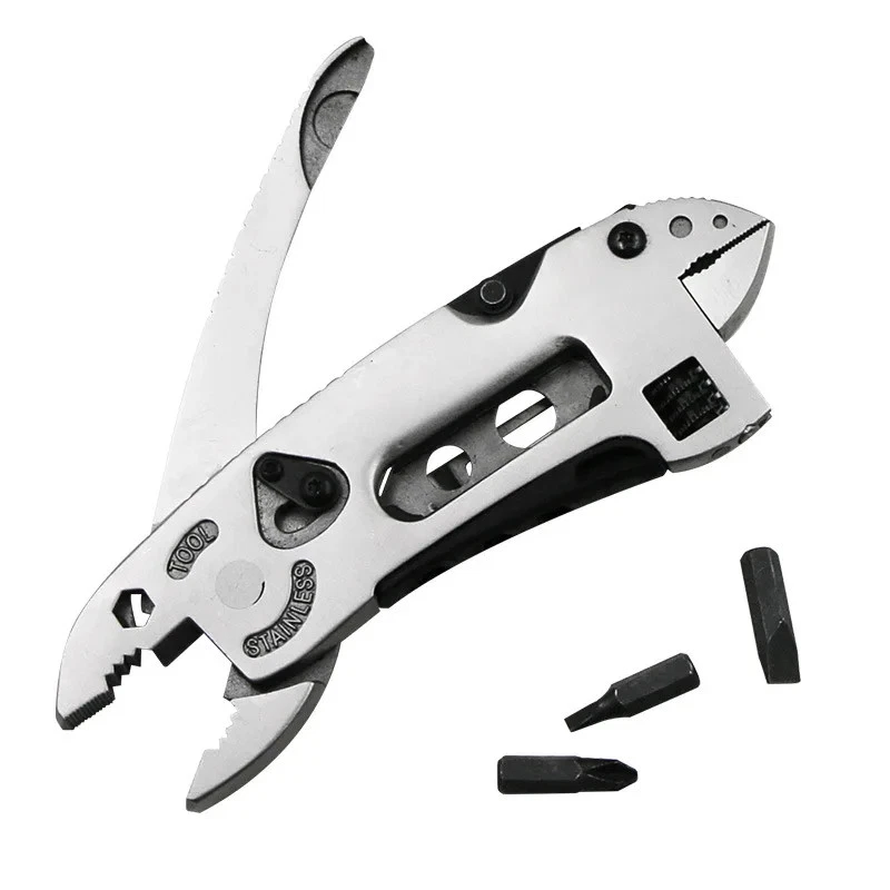 Multi-Tool Knife EDC Gear Set Adjustable Wrench, Screwdriver, Pliers Pocket Tool