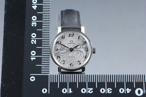Vintage OMEGA De ville Cal.620 Silver Marble Pattern Manual Winding Womens Watch - Picture 11 of 11