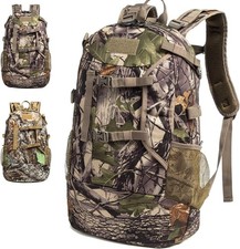 Mochila de Caza,Mochila de Caza Exterior para Arco o Rifle con Cubierta de Lluvia. (Gree