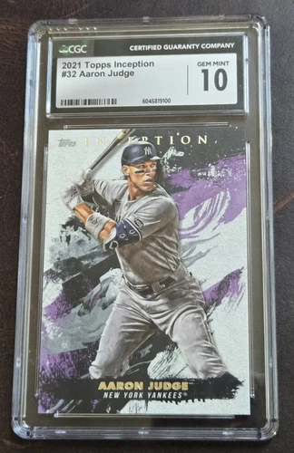2021 Topps Inception - Aaron Judge (#32)  New York Yankees - CGC 10 GEM MINT