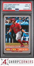 2019 TOPPS HERITAGE NOW AND THEN #NT-15 ALBERT PUJOLS PSA 10