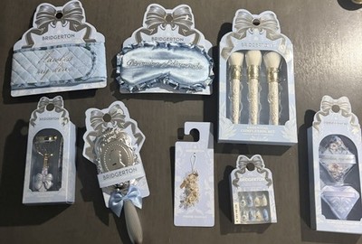 Primark Bridgerton Viral Hairbrush, Sleep Mask, Phone Charm And More Lot Of 8