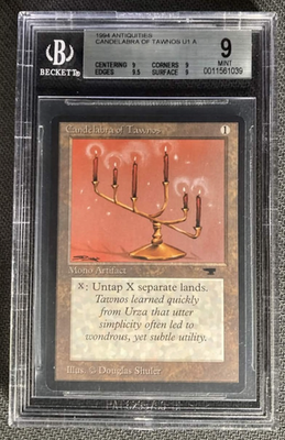 Candelabra of Tawnos ① Candelabra of Tawnos - Antiquities - BGS 9 + Quad - MTG - ( 9.5