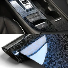 LOT Car Stickers Vinyl Wrap Carbon Fiber Films Grayish Blue Wrap Decal Auto Body