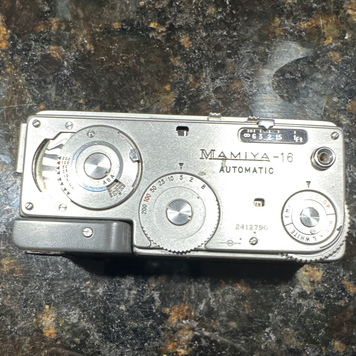 Mamiya Mamiya-16 Automatic 16mm Subminiature Camera Silver w/ User