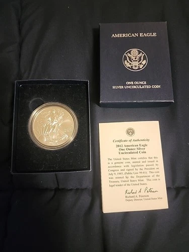 2012 UNC American Silver Eagle 1 Troy oz