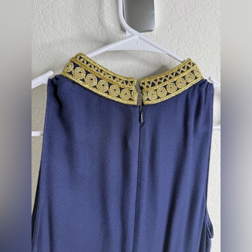 LILLY PULITZER JANE MAXIKLEID *TRUE NAVY* GOLD LILLY SPITZE Gr. 2 - Bild 16 von 16