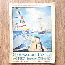 1937 Coronation Review of the Fleet at Spithead Original Souvenir Programme