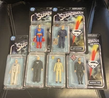BRAND NEW COMPLETE SET SPIN MASTER SUPERMAN RETRO JORELW/B LOIS SUPERMAN LEX ZOD