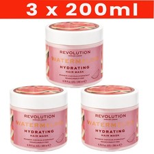 REVOLUTION WATERMELON HYDRATING HAIR MASK VEGAN 3 X 200ML 16.65 per litre