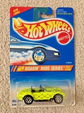 Hot Wheels 1995 Roarin' Rods SHELBY COBRA 427 S/C yellow snake skin 1:64 MOC