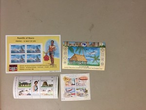 Four Nauru,,Samoa,Papua New Guinea,New Zealand MNH SS