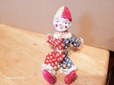 VERY NICE VINTAGE  WIND UP  CELLULOID FLIP-OVER CLOWN  MADE IN   JAPAN