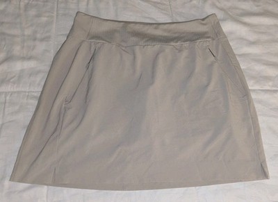 Athleta Soho Skort Women's 6 Beige Pull On Performance Lined Tennis Golf Skirt