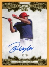 JOSH NAYLOR 2015 Leaf Ultimate Gold Autograph Rookie On-Card AUTO SER # /10