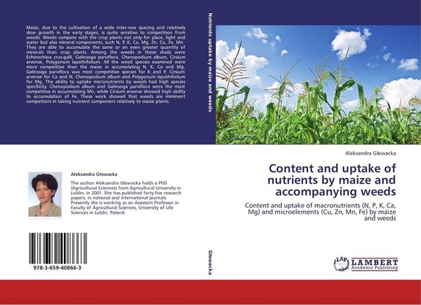 Content And Uptake Of Nutrients By Maize And Accompanying Weeds Aleksandra G¿Owa-image