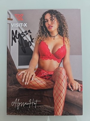 ALYSSA HOT AUTOGRAMM SIGNIERT AUTOGRAPH SIGNED Autogrammkarte Erotik