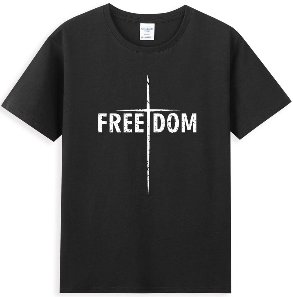 Freedom Cross Patriotic Christian Cross T-Shirt
