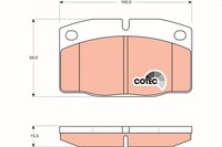 Neu - Trw GDB199 Bremsbelagsatz, Scheibenbremse FüR Lotus Opel