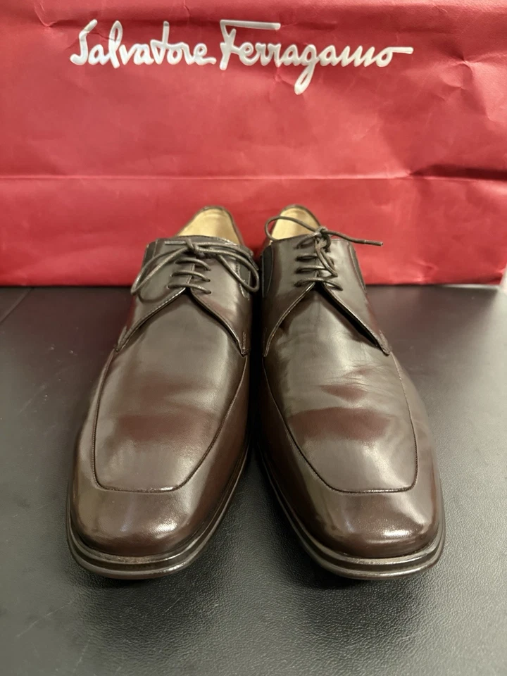 Bruno Magli Zapatos Hombre Marrón Oxford Mocasines Con Cordones US 13 $495 MSRP Foto 3 de 4