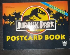 1992 Jurassic Park Postcard Book No Writing All 12 Cards