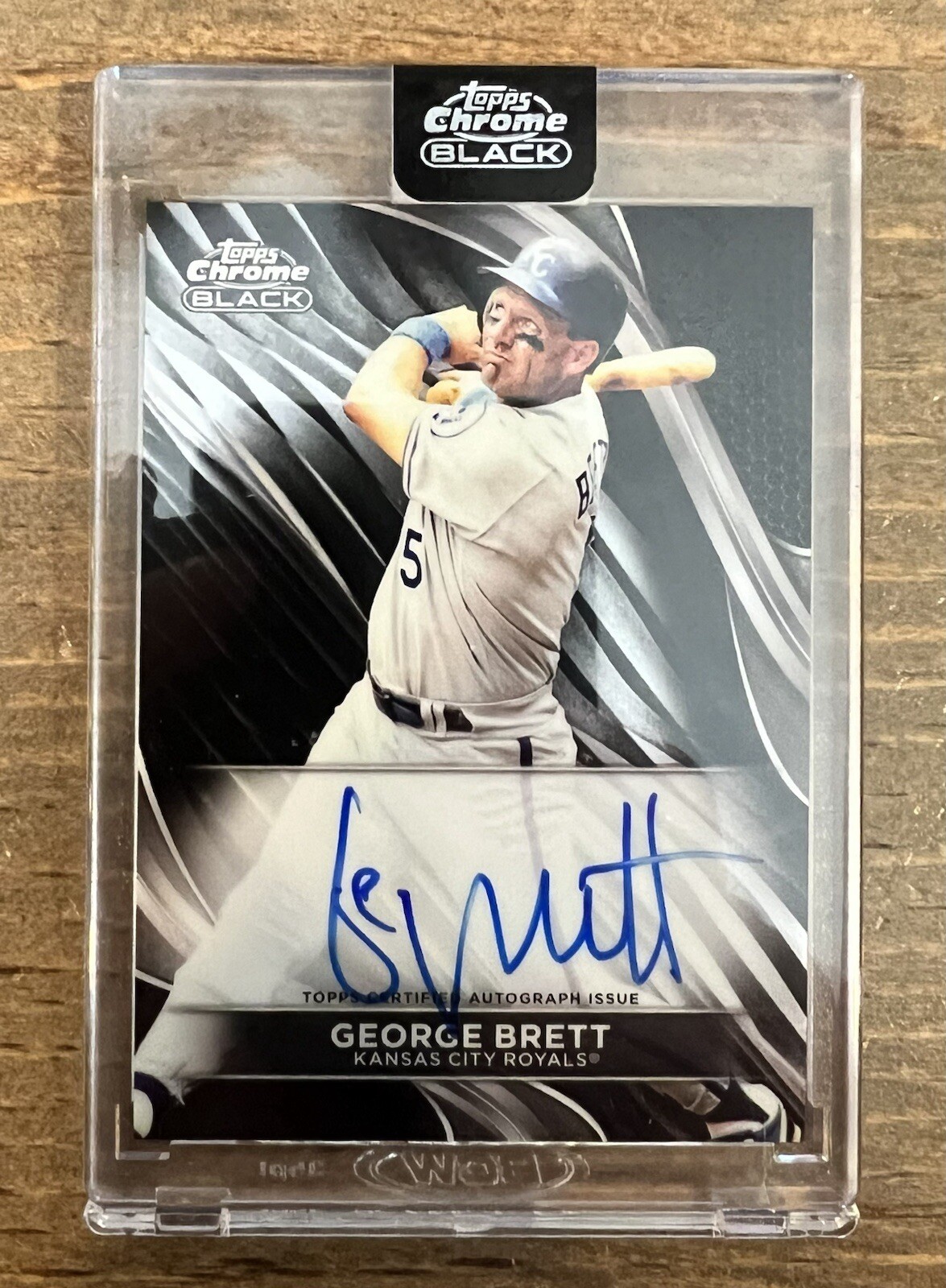 2024 Topps Chrome Black George Brett Auto ENCASED