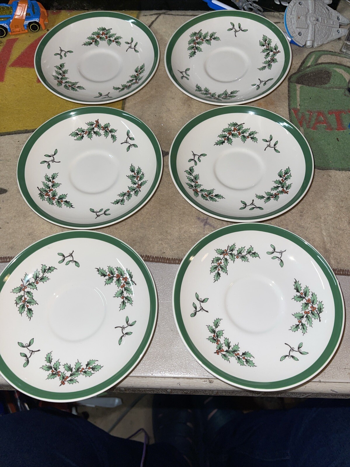 Tree Saucer Rim Vtg Spode England CHRISTMAS TREE 5-1/2