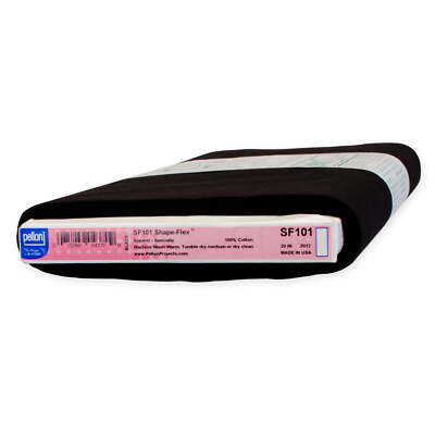 SF101 Fabric Interfacing, Black 20'' x 10 Yards by the Bolt