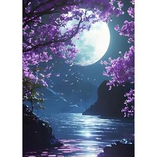 Moon Diamond Painting Kits for Adults-Moon Diamond Art Kits for Adults