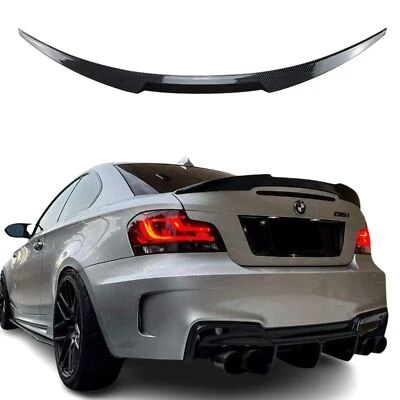 Spoilerlippe passend für BMW E82 Coupe E88 Cabriolet, Slim CARBON OPTIK Auto tun - Bild 1 von 4