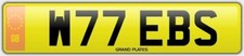 WEBB WEBSTER NUMBER PLATE WEBS REG WEBBY NO ADDED FEES W77 EBS WEBBY'S WEBB REG