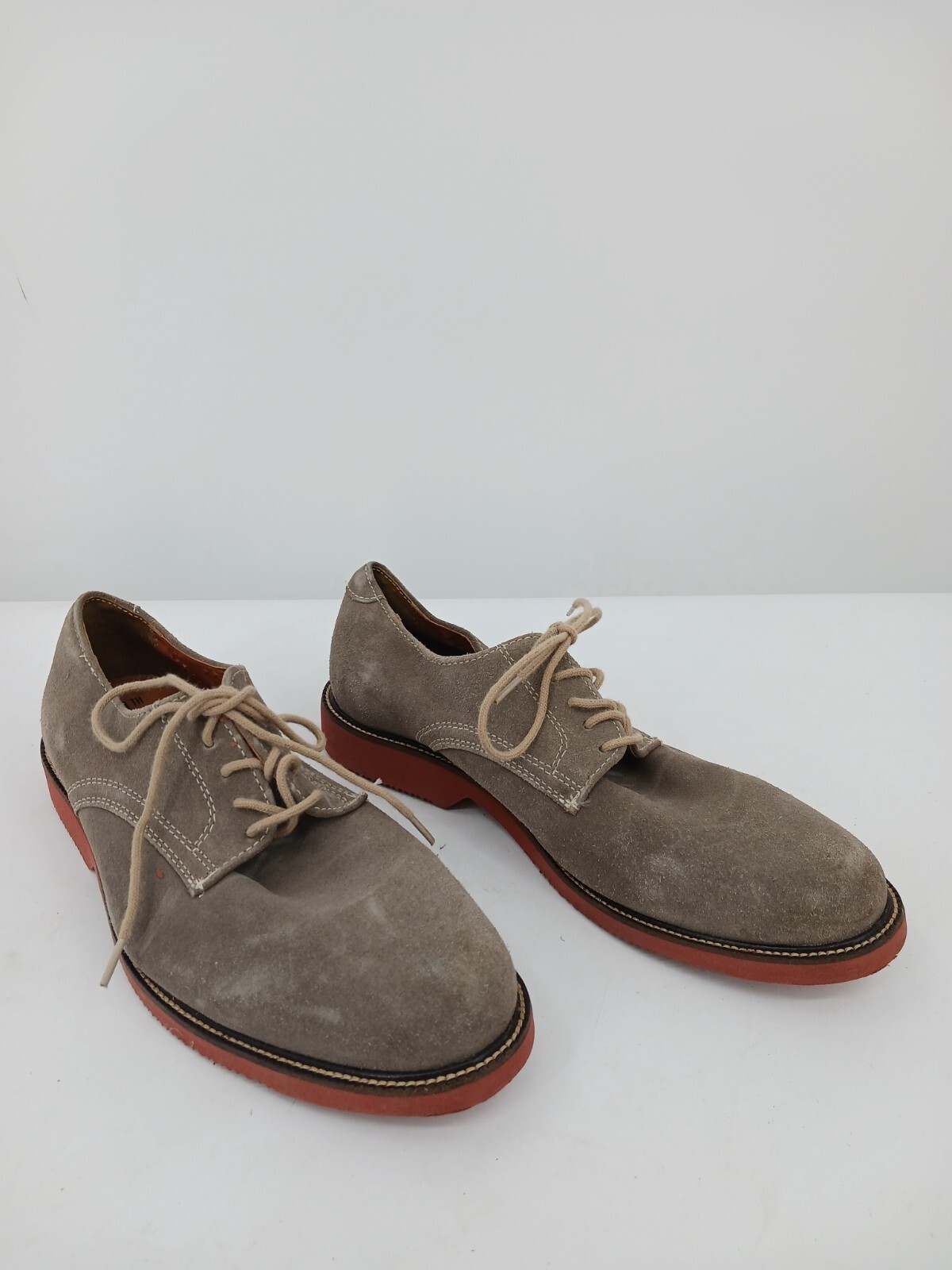 SAOLA Lacci 14th & Union uomo 7 5 Oxford grigio scamosciato casual suola a contrasto