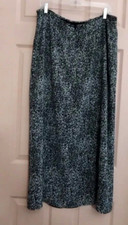 Liz Claiborne Black Size 16 Polyester Skirt