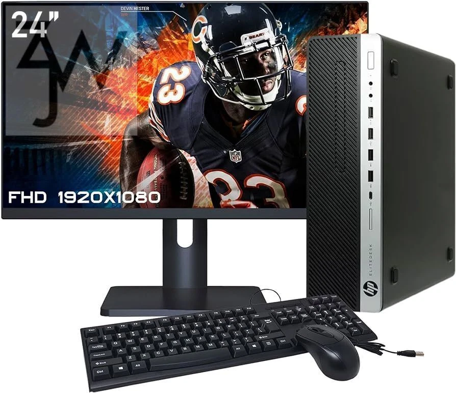 HP Desktop Computer PC i7 up to 64GB RAM 4TB SSD 24" LCD Windows 11 or 10 WIFI - Image 3 of 4