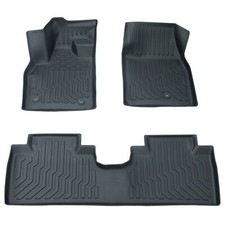 Floor Mats Liners For 2021-2024 Ford Mustang Mach-e Black Tpe Rubber All Weather