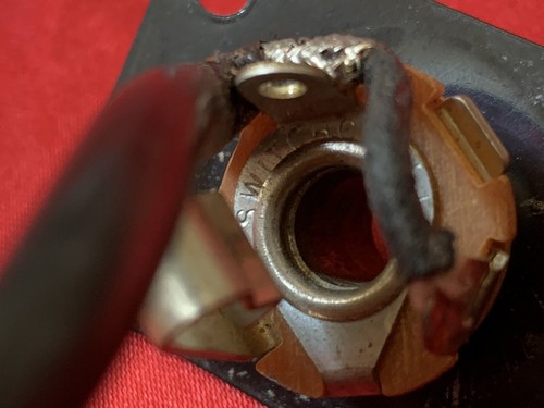 Gibson Les Paul Output Jack BLACK Vintage 1988 Guitar Part - Picture 4 of 8
