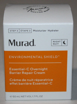 Murad Essential-C Overnight Barrier Repair Cream 1.7 fl oz 50 mL NEW