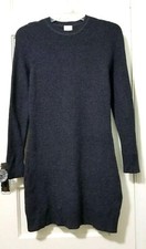 FLASH SALE!! A New Day STRETCH Bodycon Waffle Jersey Knit Dress XS Dark Gray EUC