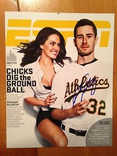 Brandon McCarthy AUTOGRAPH GLOSSY photo Oak Athletics signed 8x10 YANKEES ESPN