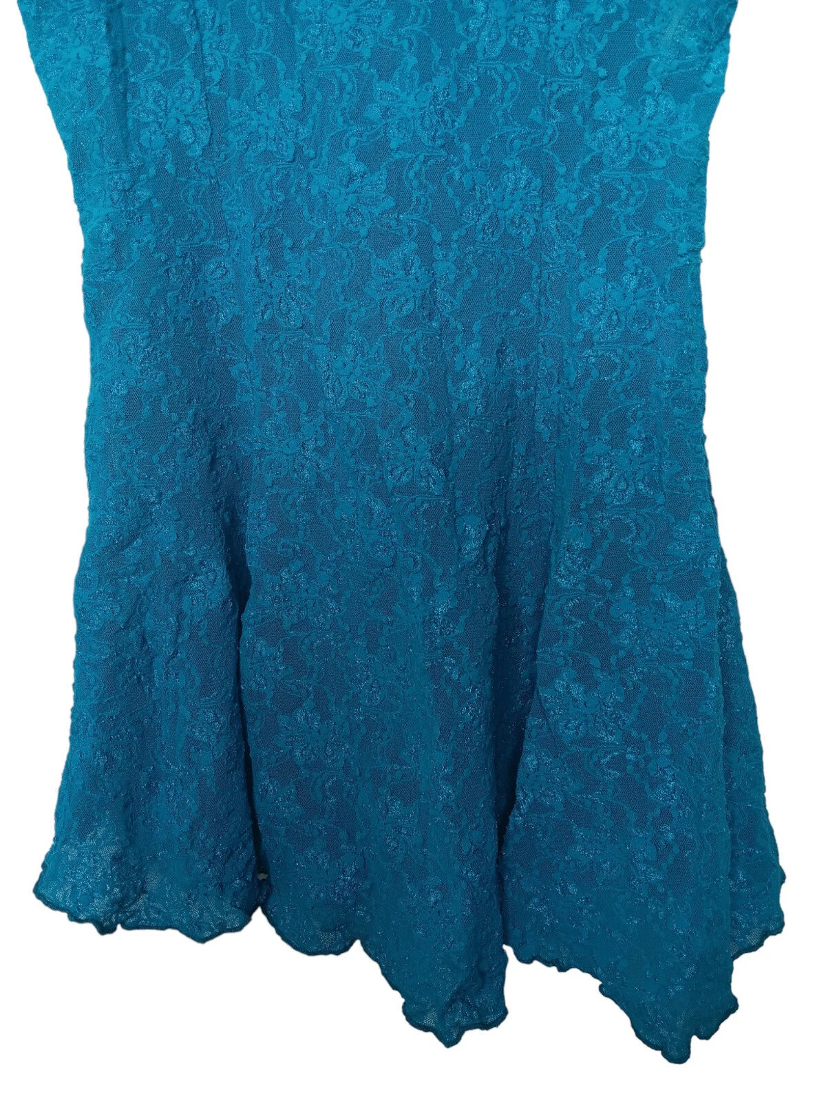 UNDERCOVER Abito vintage Victoria’s Secret etichetta oro blu pizzo M floreale USA Y2K