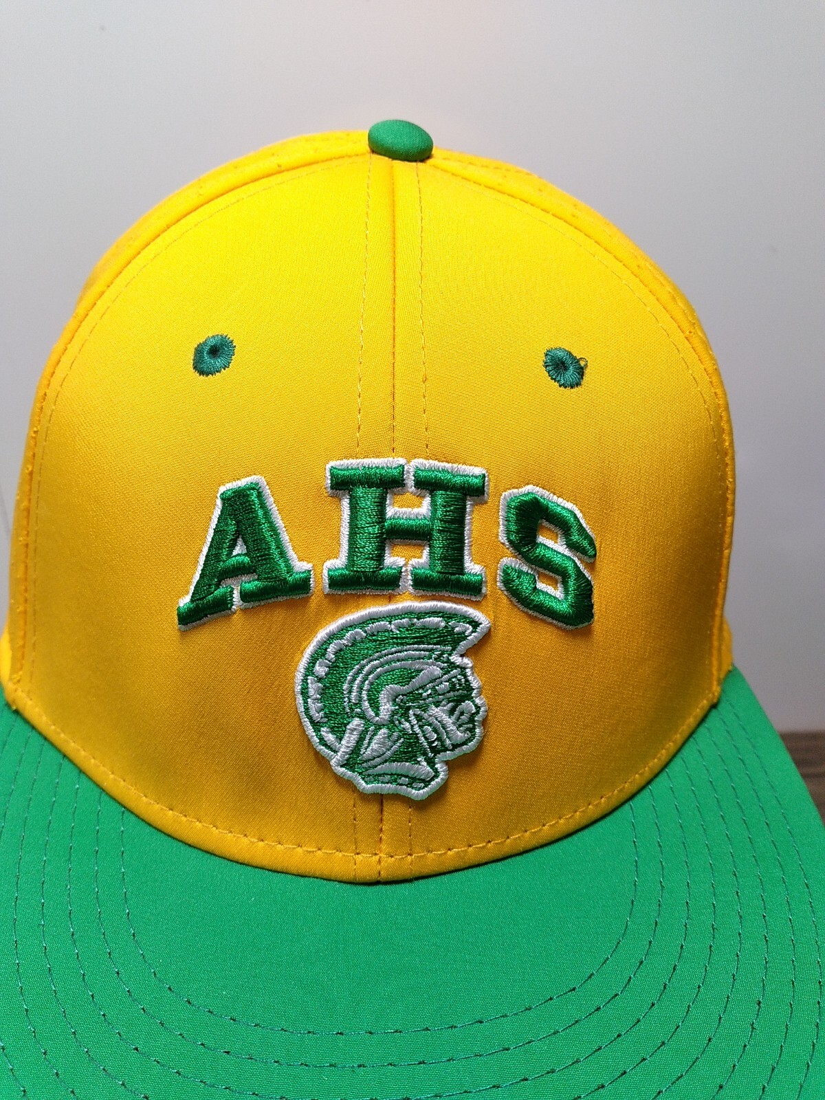 AHS Sparta NC Cap/Hat Fitted Large Yellow and Green Gem